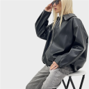 giubbotto simil pelle bomber